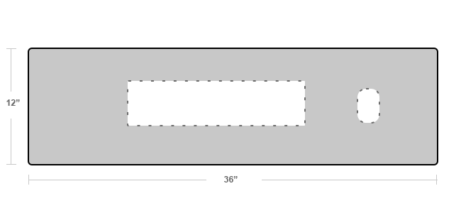 Medium Desk Mat Diagram