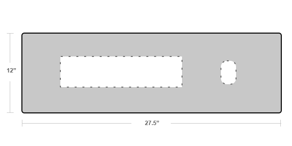 Small Desk Mat Diagram