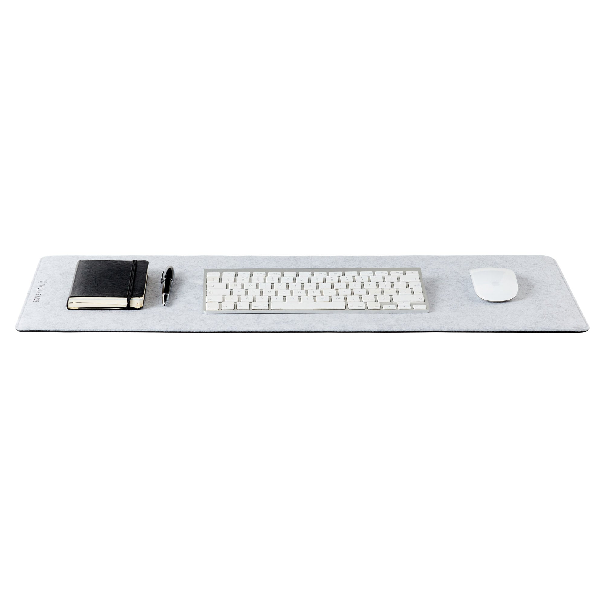 Premium Felt Desk Mat Light Grey