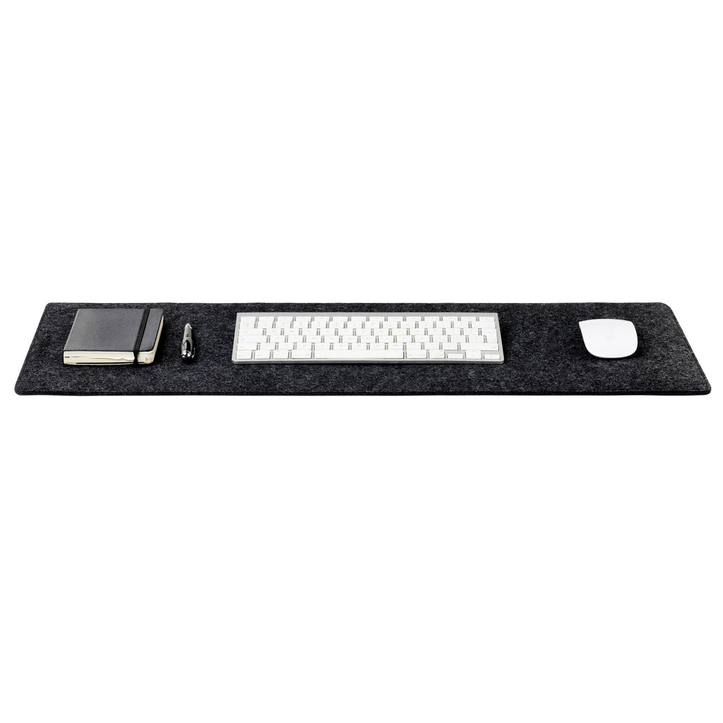 Premium Felt Desk Mat Dark Grey