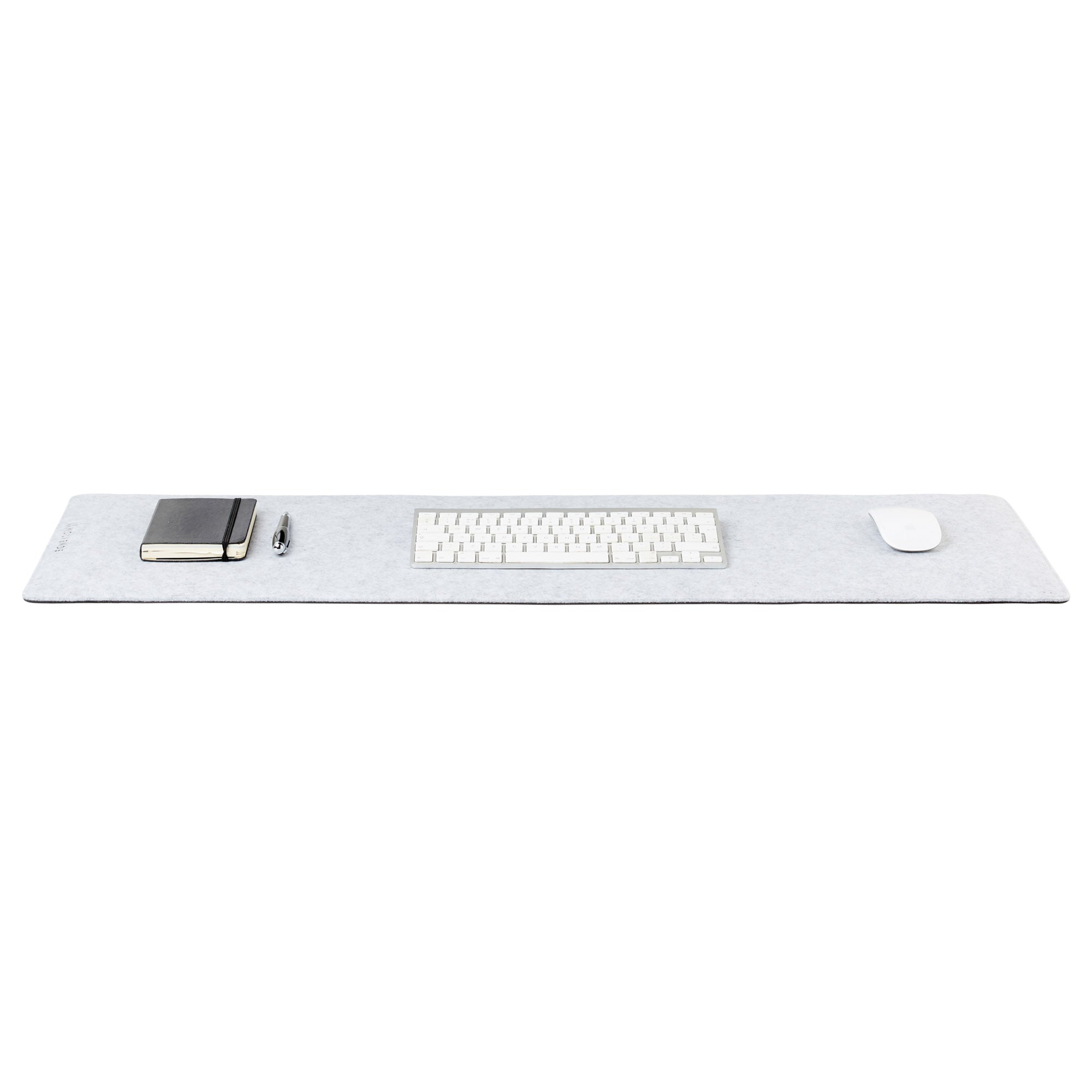 Premium Felt Desk Mat Light Grey