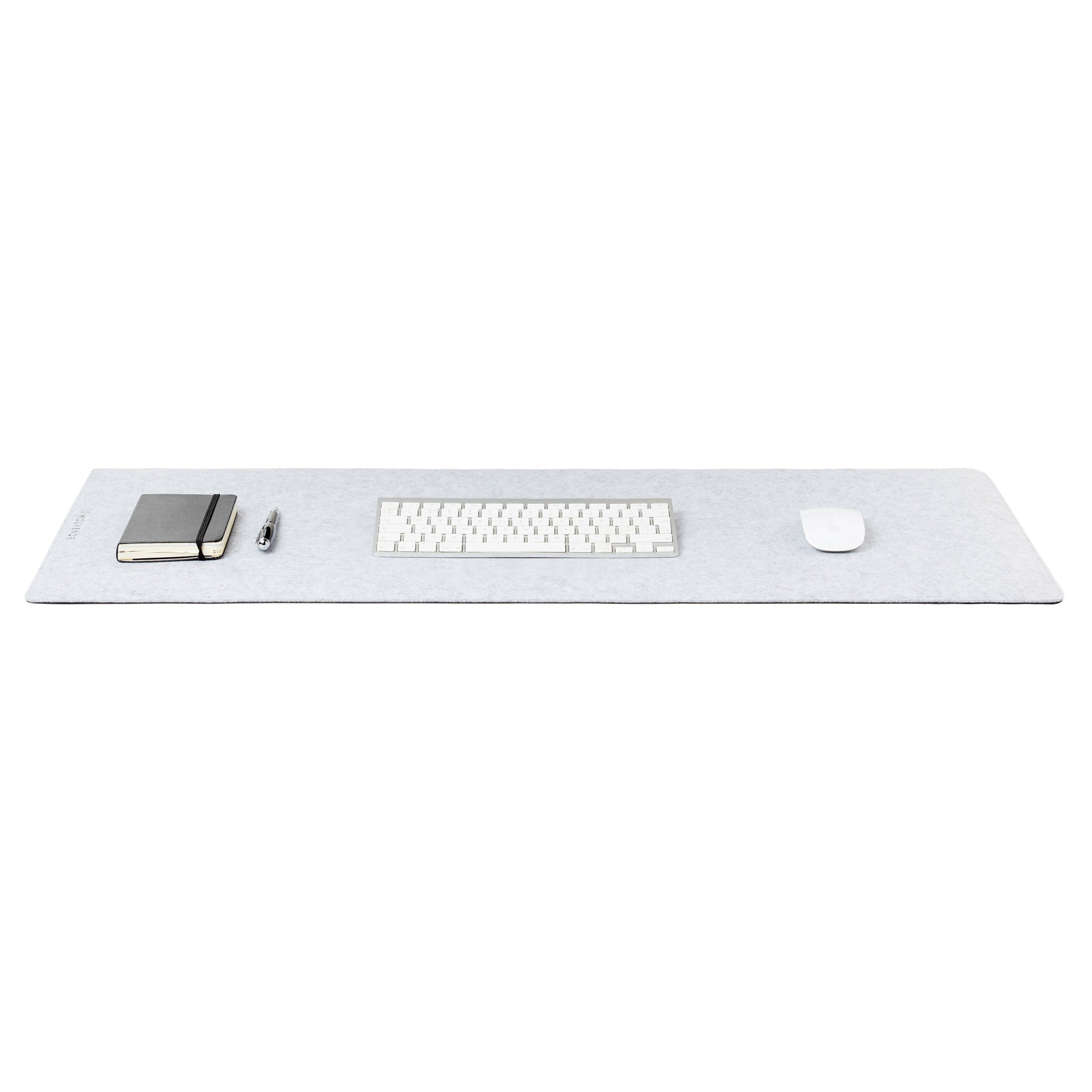 Premium Felt Desk Mat Light Grey