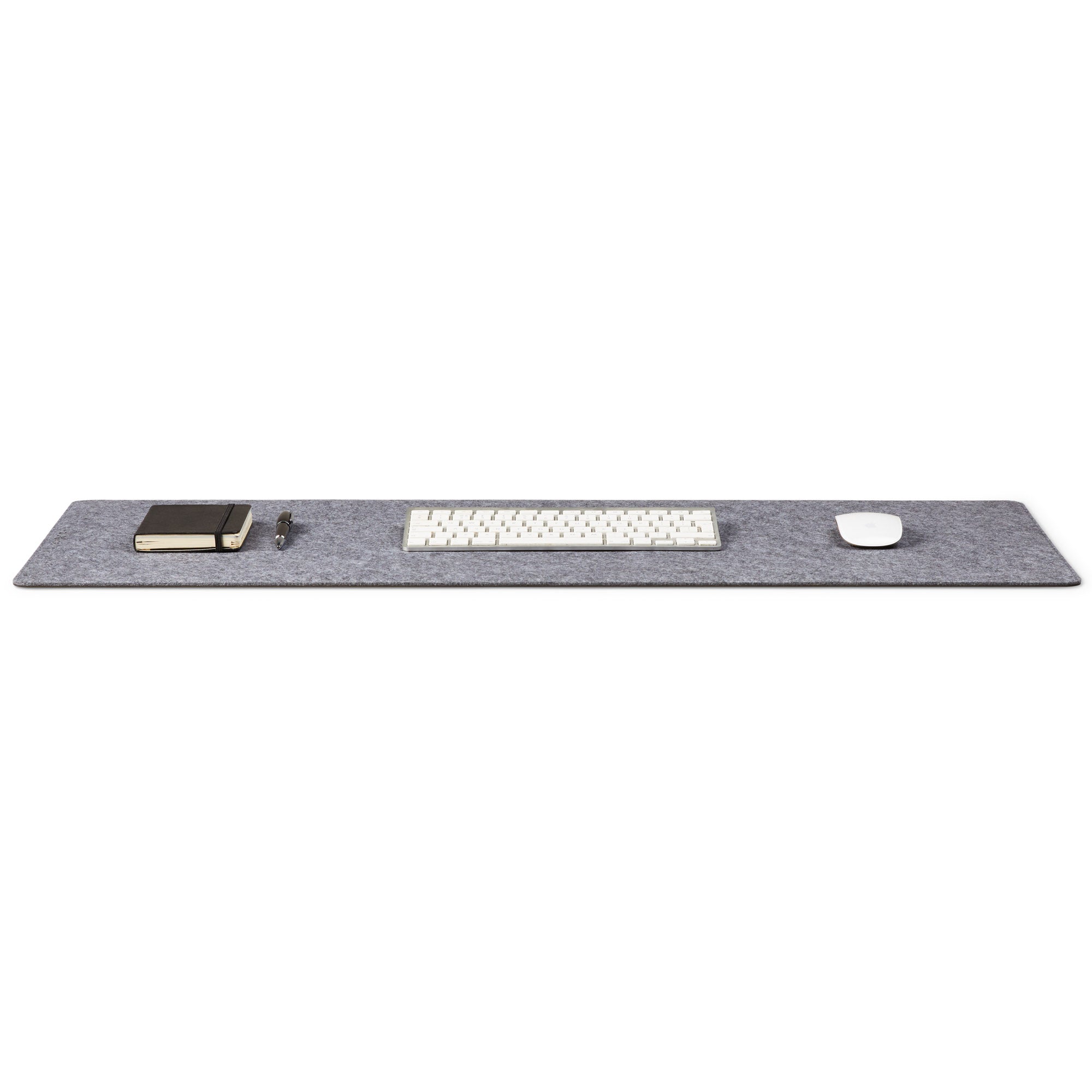 Premium Felt Desk Mat Medium Grey