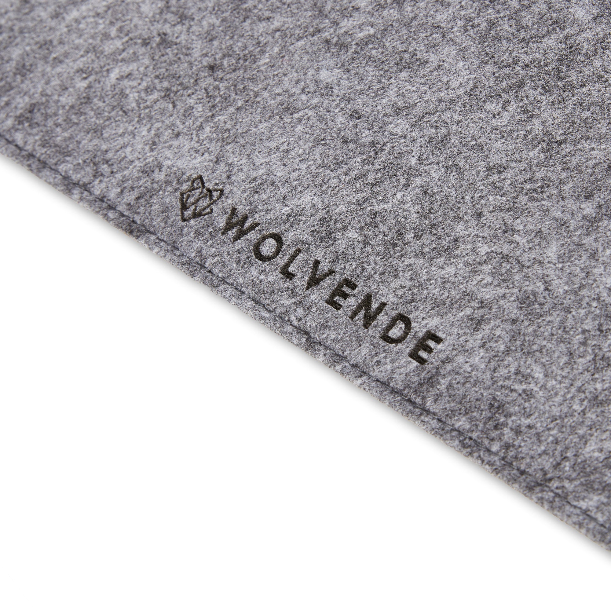 Premium Felt Desk Mat Medium Grey