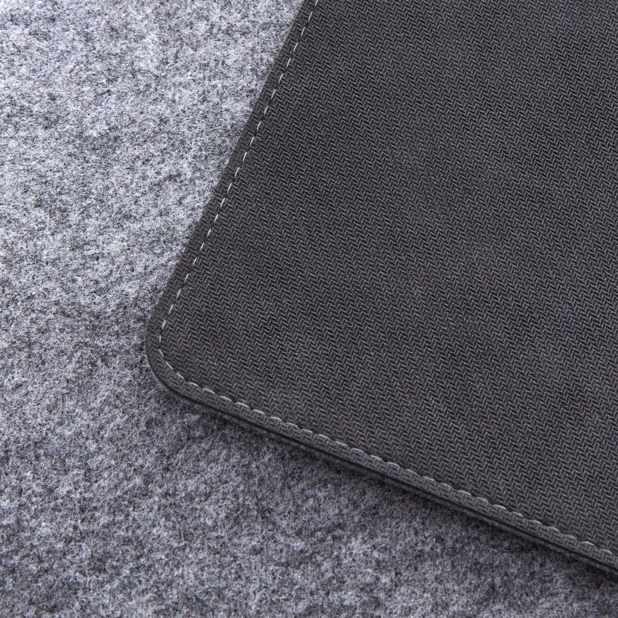 Premium Felt Desk Mat Medium Grey