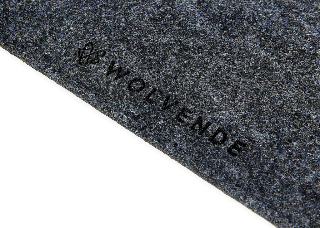 Premium Felt Desk Mat Dark Grey