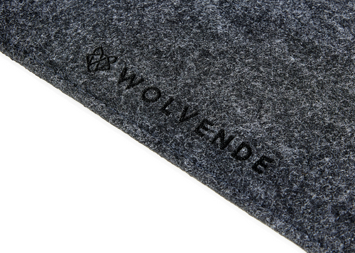 Premium Felt Desk Mat Dark Grey