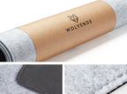Premium Felt Desk Mat Light Grey
